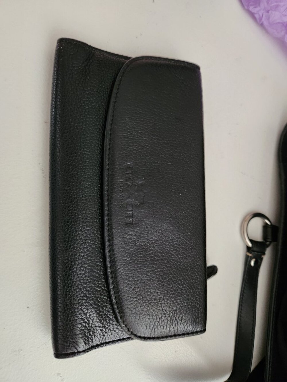 Euc Coach Gallery Black Leather w/Wallet Shoulder Bag Purse - Picture 14 of 16